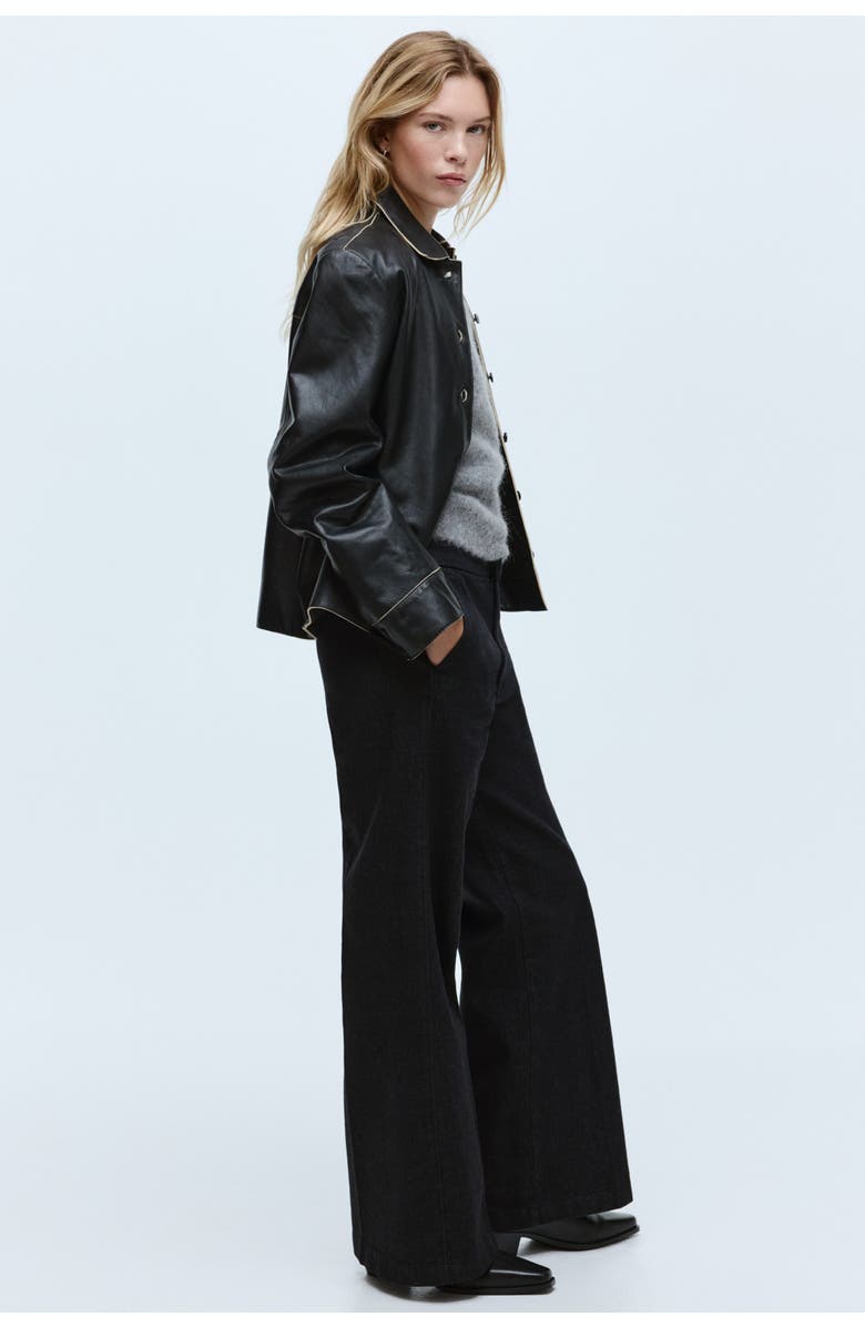 H&M Flared High Jeans, Main, color, Black