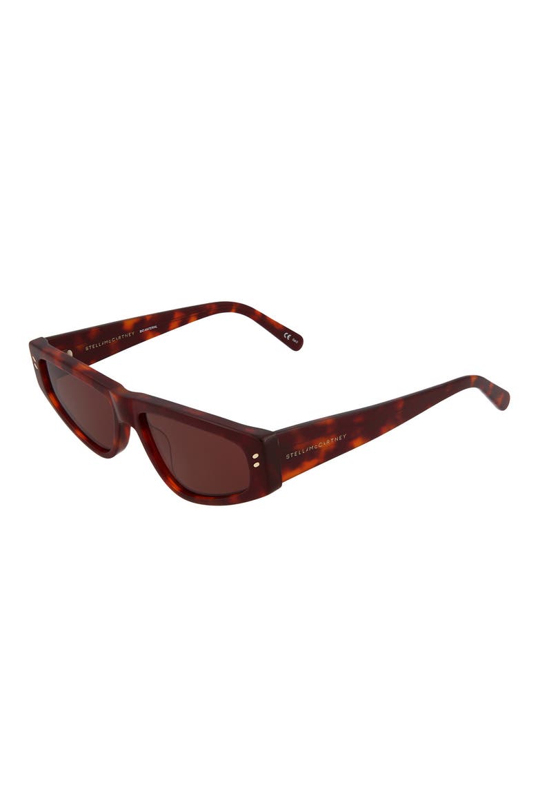 56mm Rectangle Sunglasses, Alternate, color, HAVANA HAVANA BROWN/ BRW