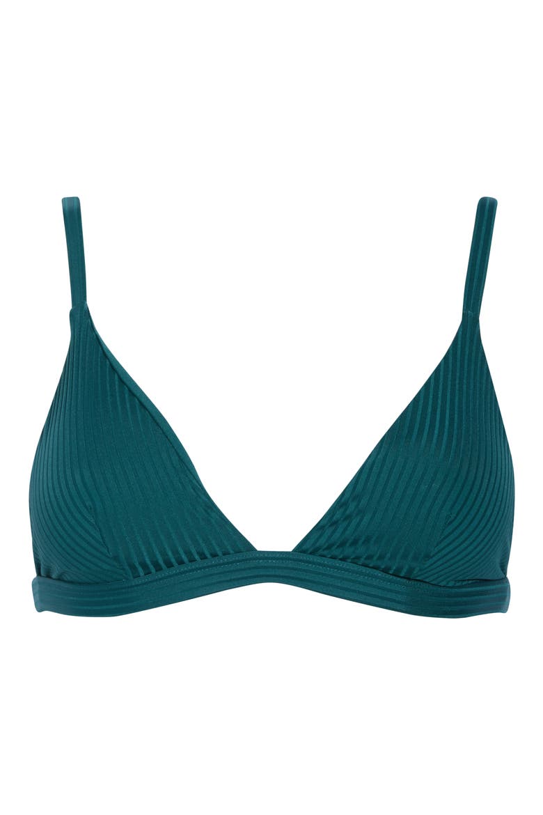 Moss Rib Bikini Top, Alternate, color, EMERALD