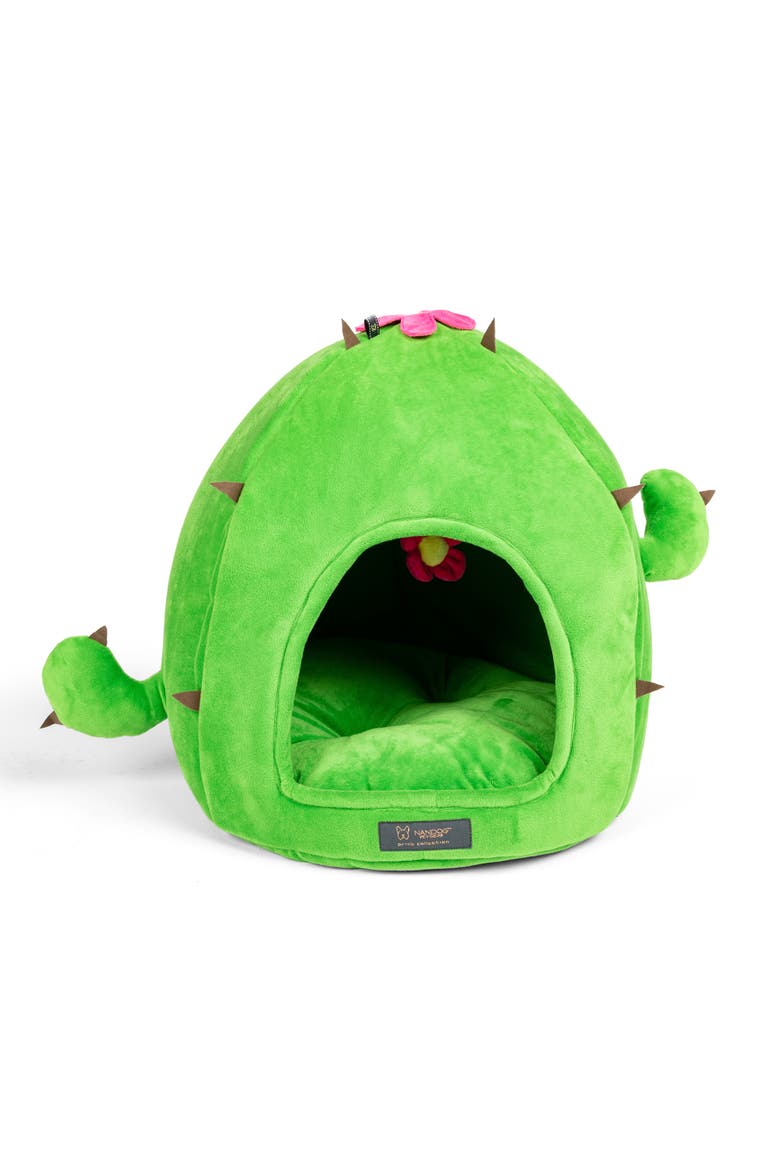 Fun Collection Dog and Cat Bed - Cactus Hut, Main, color, Green