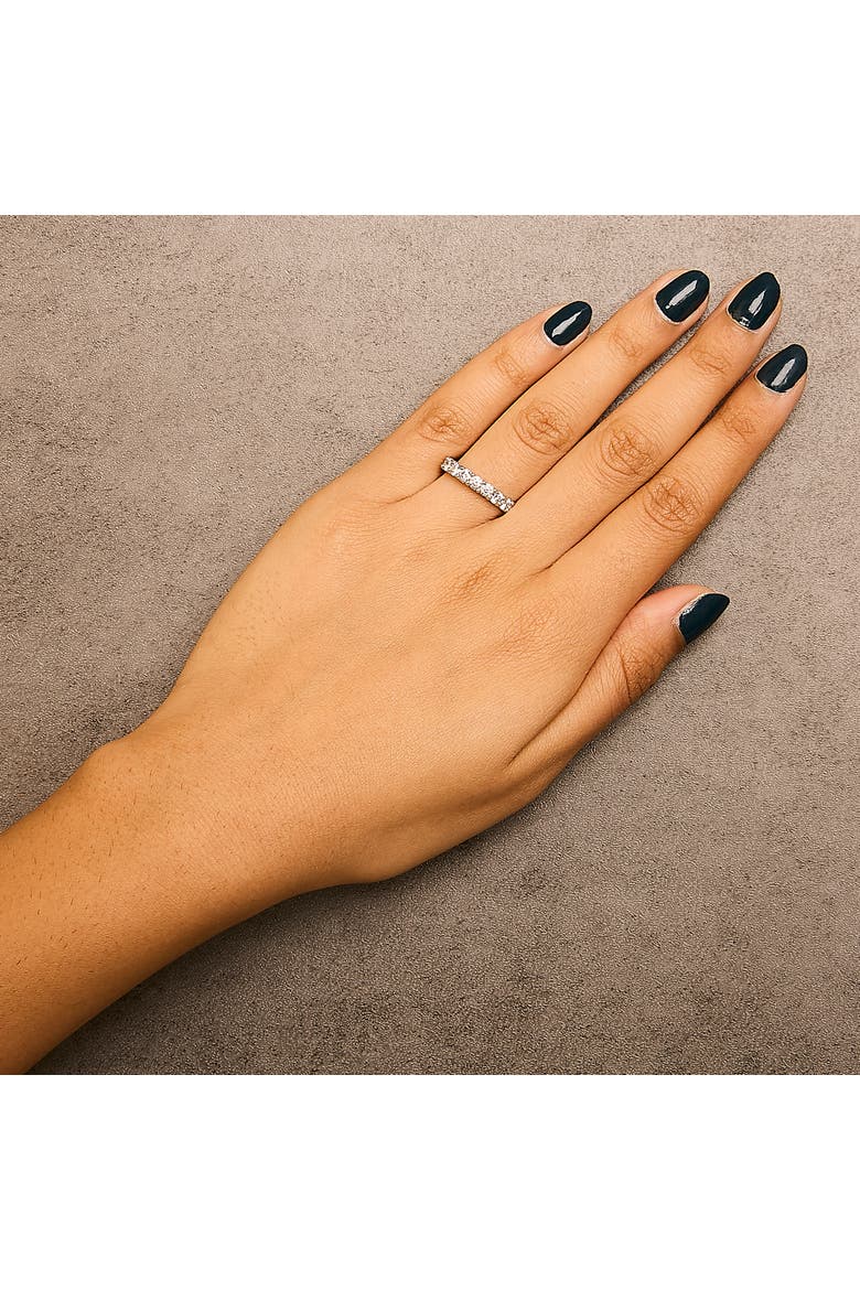 14K Gold 3/4 Ctw Diamond 7 Stone Band Ring, Alternate, color, White Gold