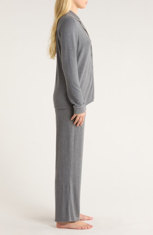 Nordstrom Brushed Hacci Pajamas In Gray