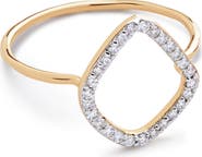 Monica Vinader Riva Lab Created Diamond Kite Ring