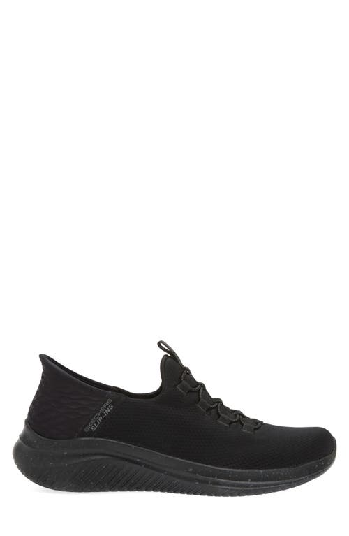 Skechers Ultra Flex 3.0 Right Away Slip-on Sneaker In Black