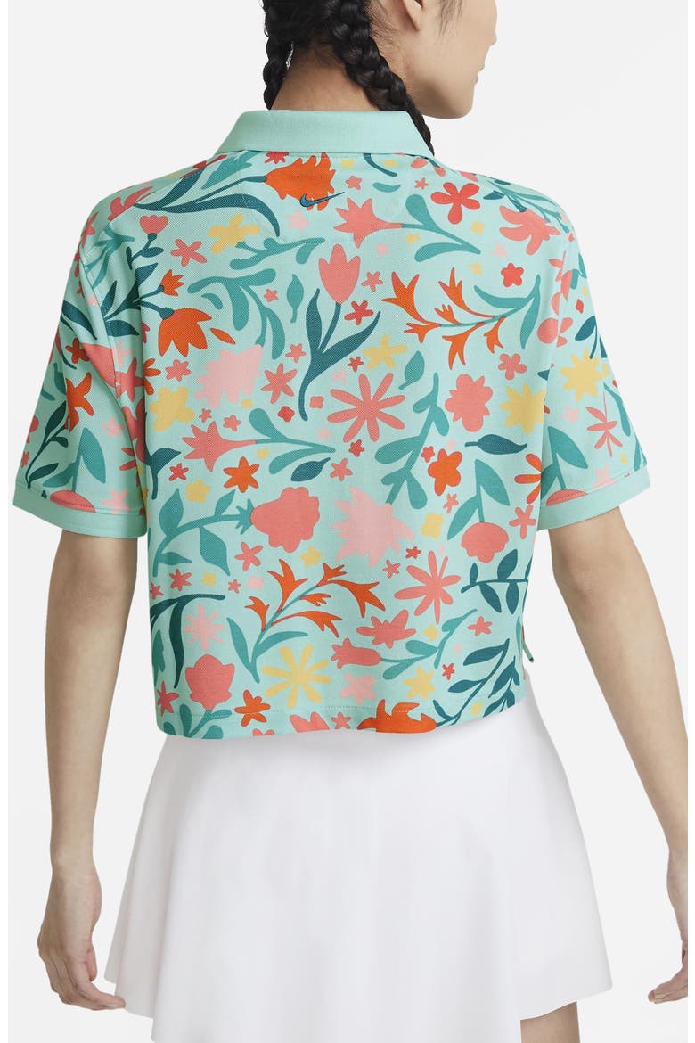 Floral Boxy Polo, Alternate, color, LIGHT DEW/ BLUSTERY