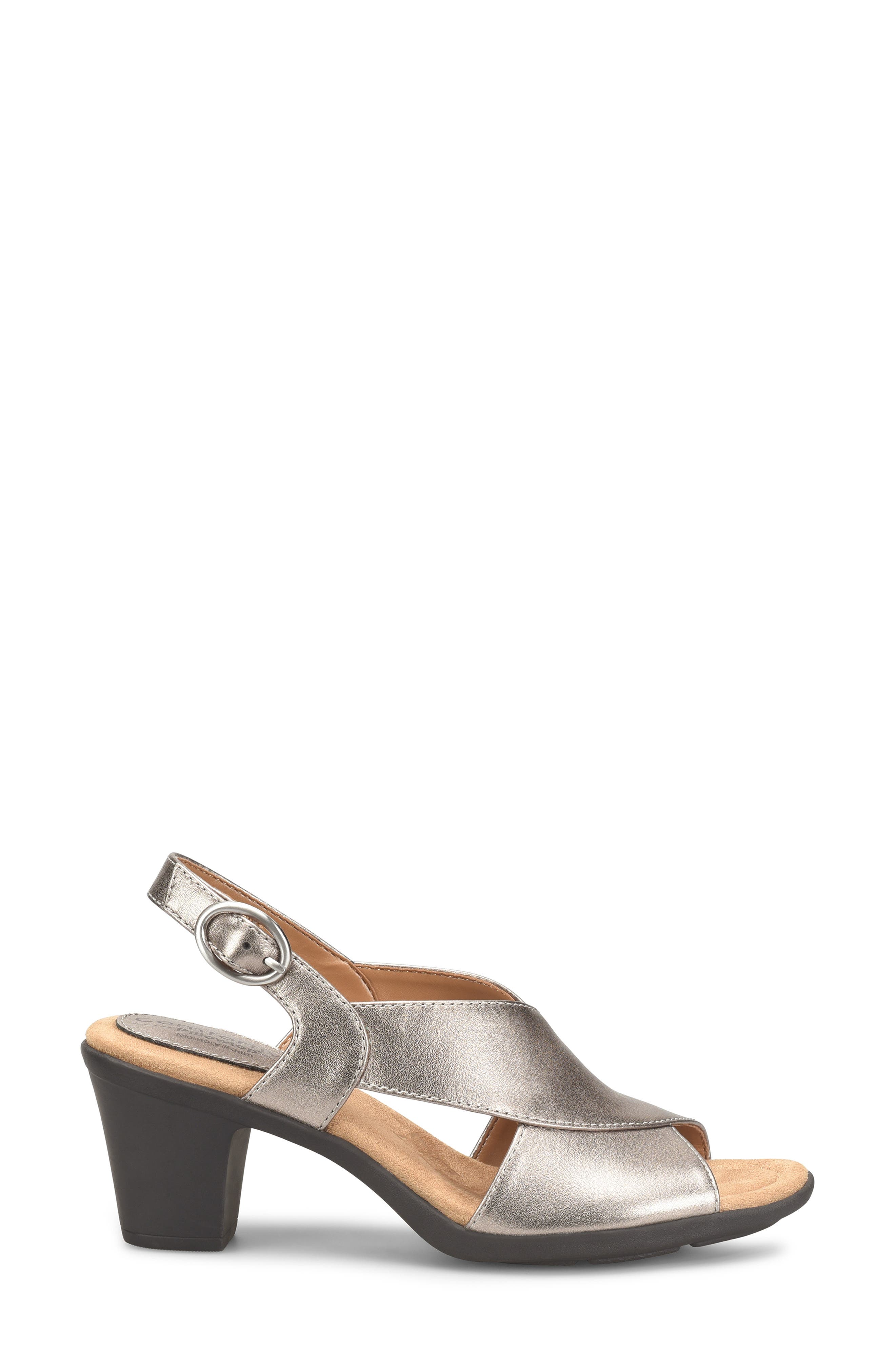 Comfortiva Katara Slingback Sandal, Alternate, color, Anthracite