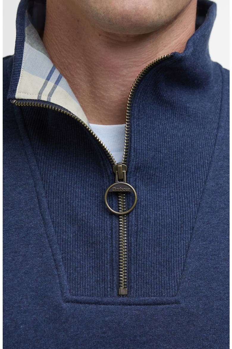 Nelson Cotton Half Zip Sweatshirt, Alternate, color, NAVY MARL