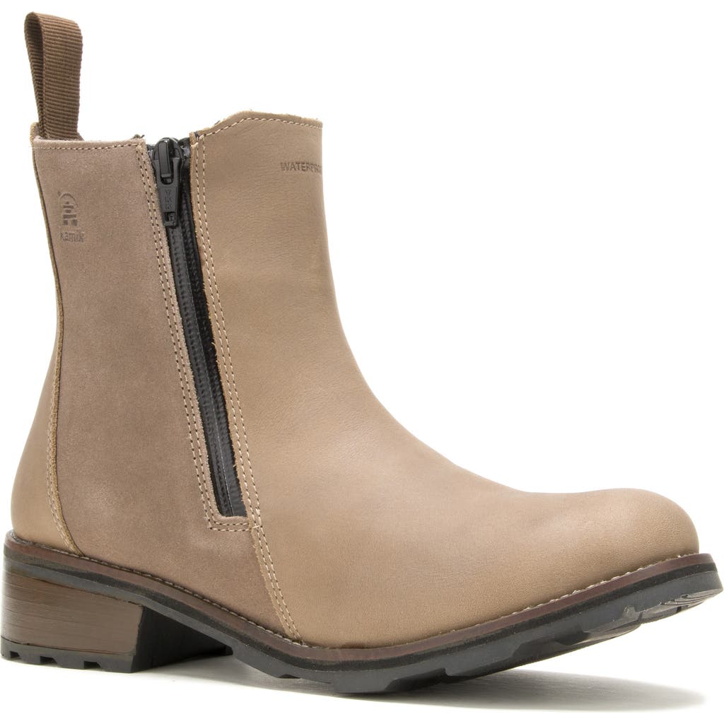 Kamik Isabellalo Waterproof Ankle Boot In Nude