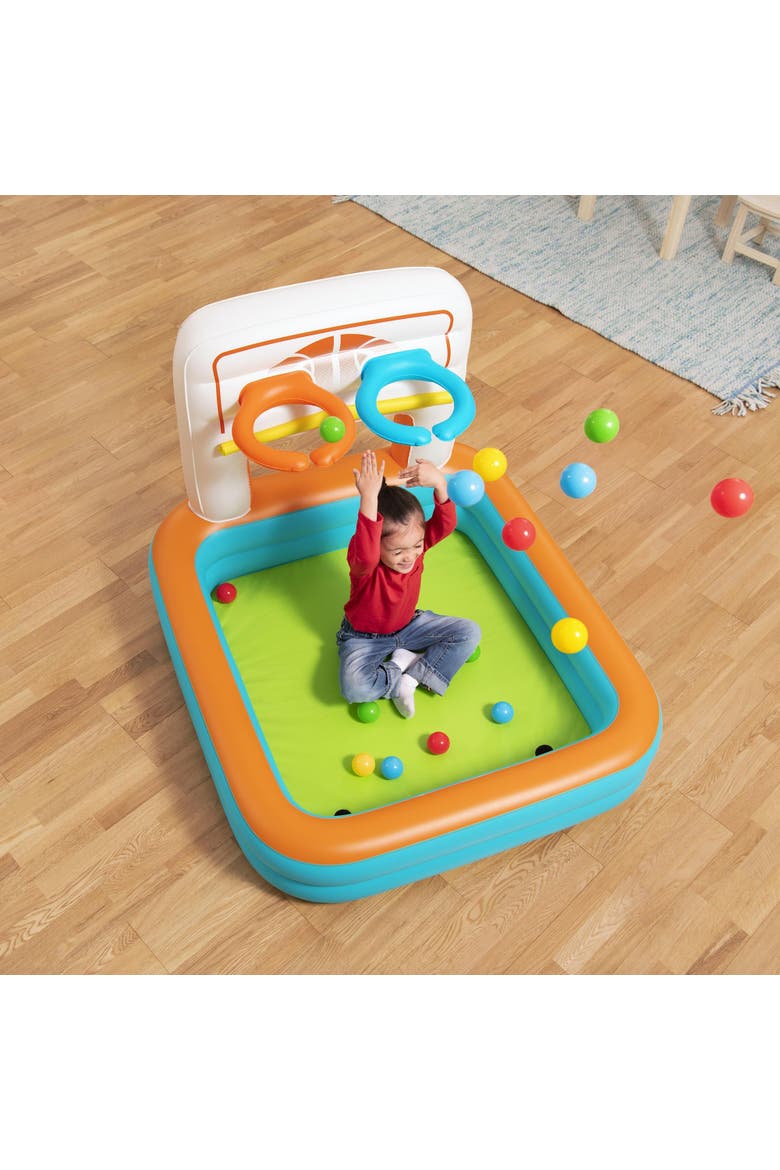 Kick N Swish  3 In 1 Inflatable Sports Activity Center, Alternate, color, Multicolored