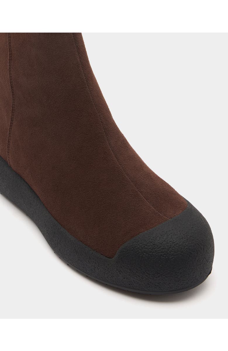 Bally Curling Bootie in Andorra Suede, Alternate, color, Brown