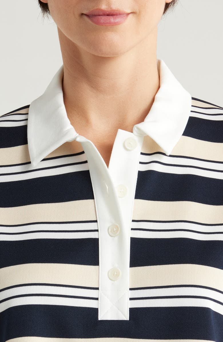 Reformation Anna Rugby Crop Knit Top, Alternate, color,