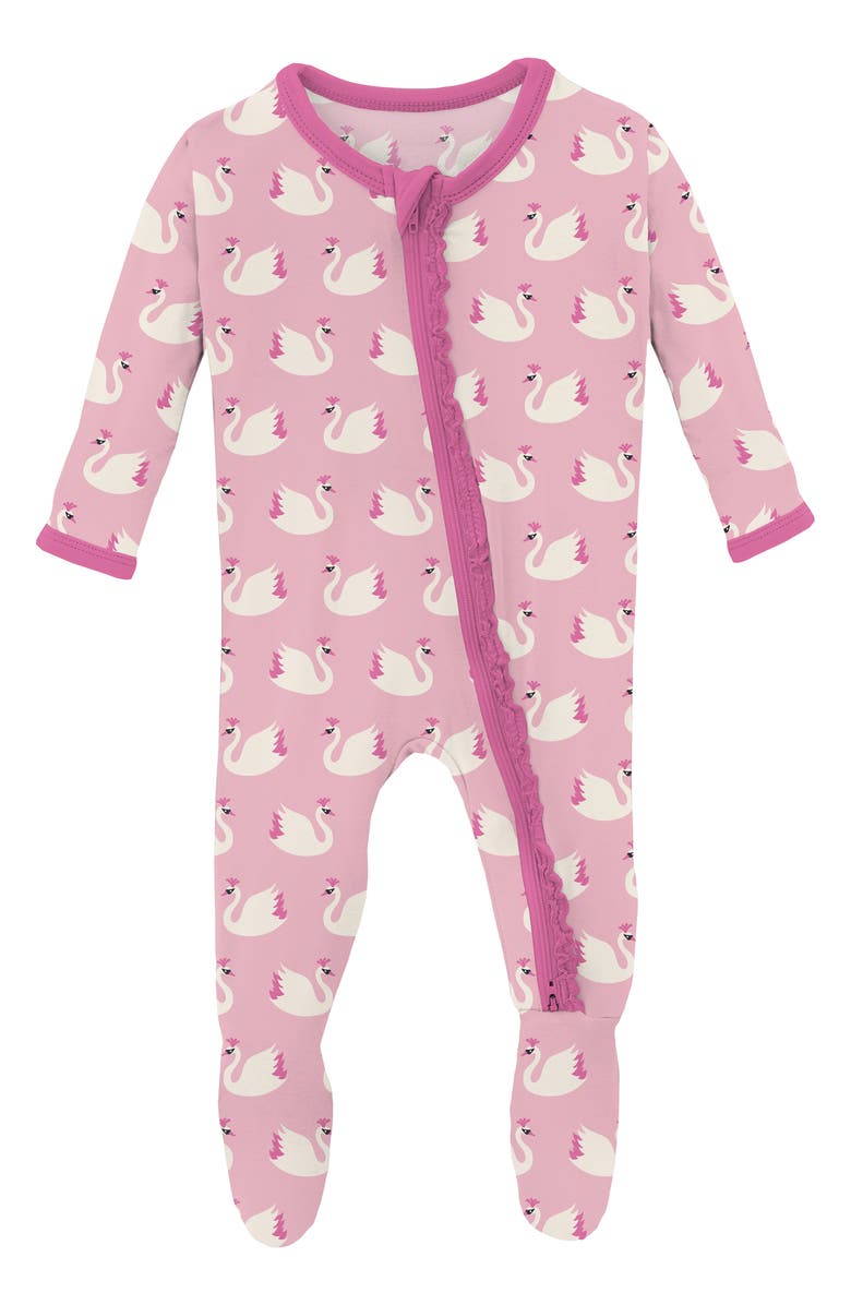 KicKee Pants Ruffle Footie Pajamas, Main, color,