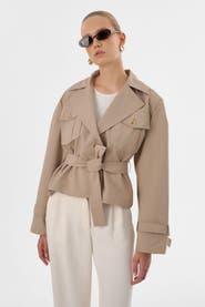 LAMARQUE Quinn | Cropped Trench Coat