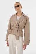 LAMARQUE Quinn | Cropped Trench Coat
