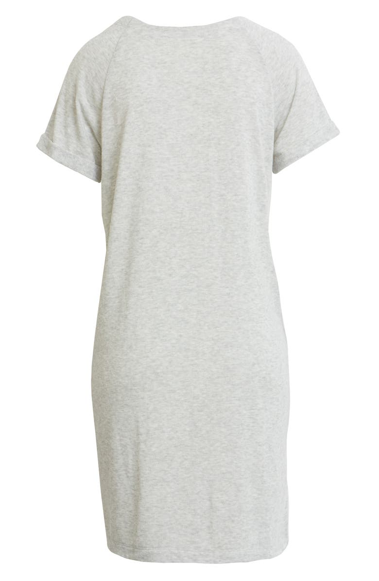 Caslon<sup>®</sup> Button Detail T-Shirt Dress, Alternate, color, 