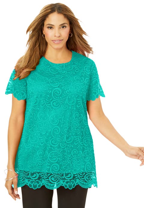 Stretch Lace Tunic (Plus)