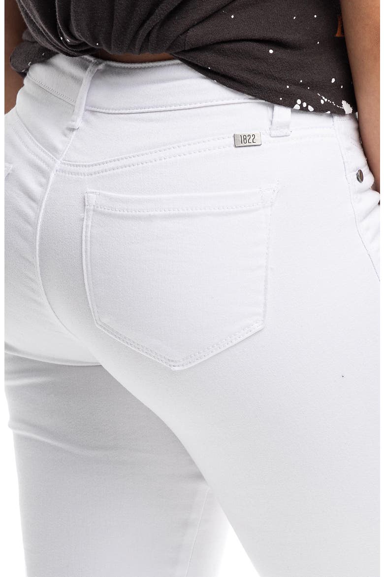 Butter High Waist Ankle Skinny Jeans, Alternate, color, WHITE