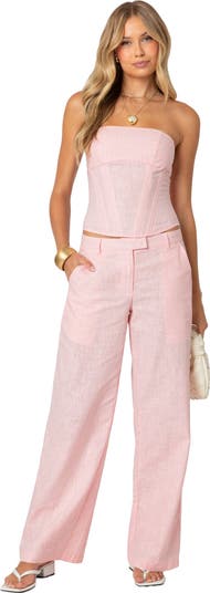 Arya Linen Look Corset Top