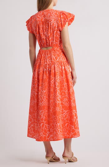 Floral Cotton Blend Dress