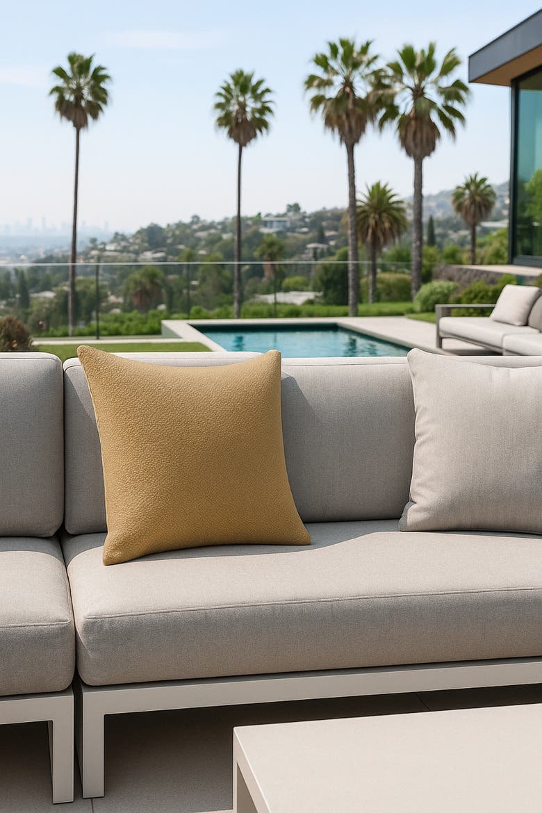 Drift Weave Pillow, Alternate, color, Marisol