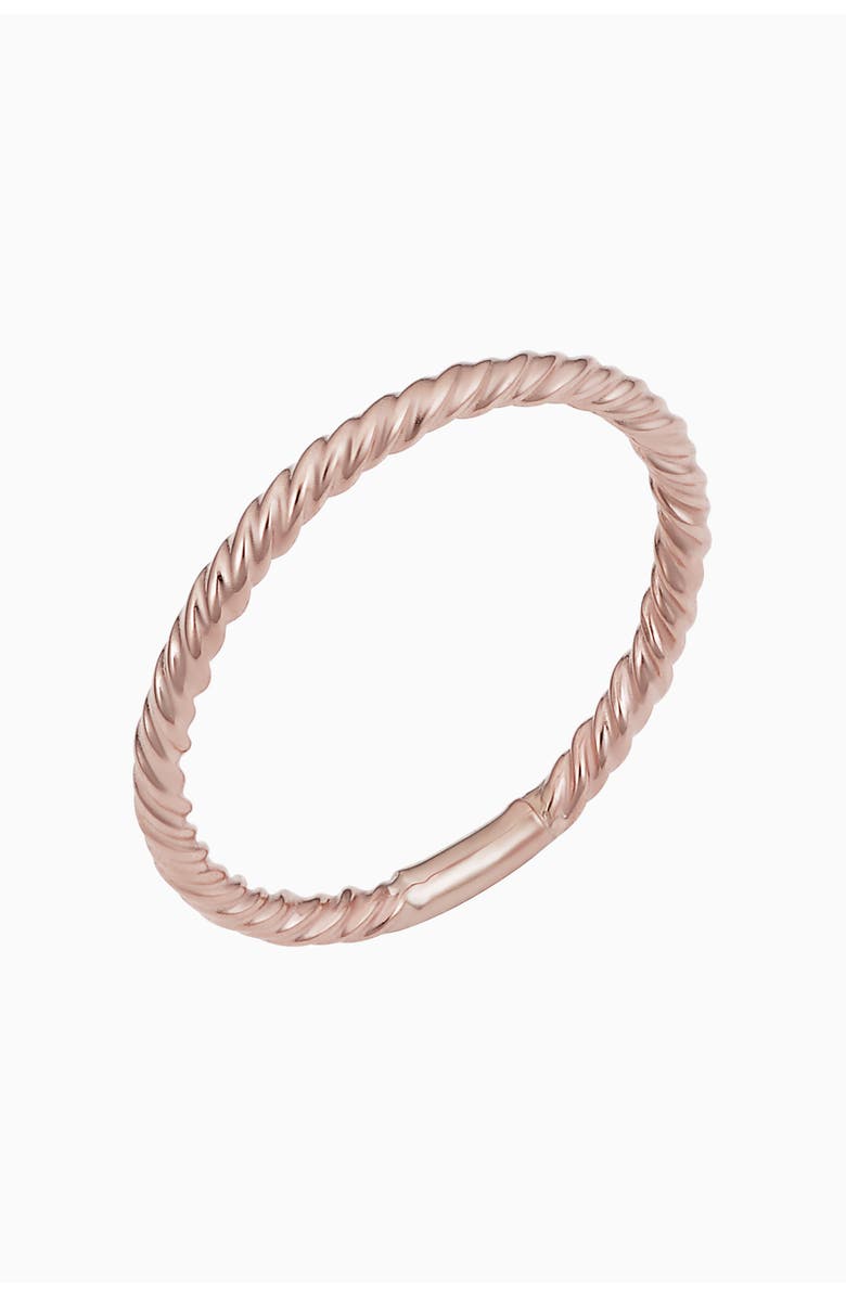 Oradina 14K Rose Gold Stackable Dawn Ring, Main, color, Rose Gold