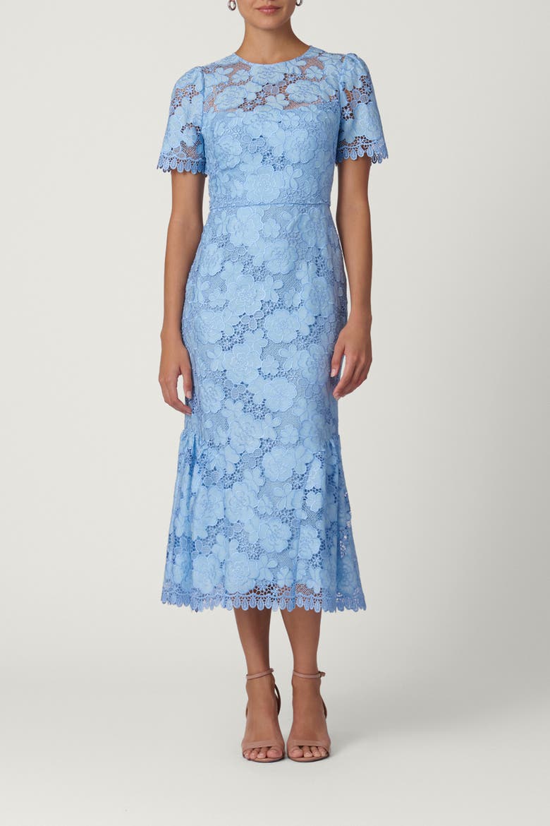 Mill Lace Emmie Dress, Main, color, Vista Blue