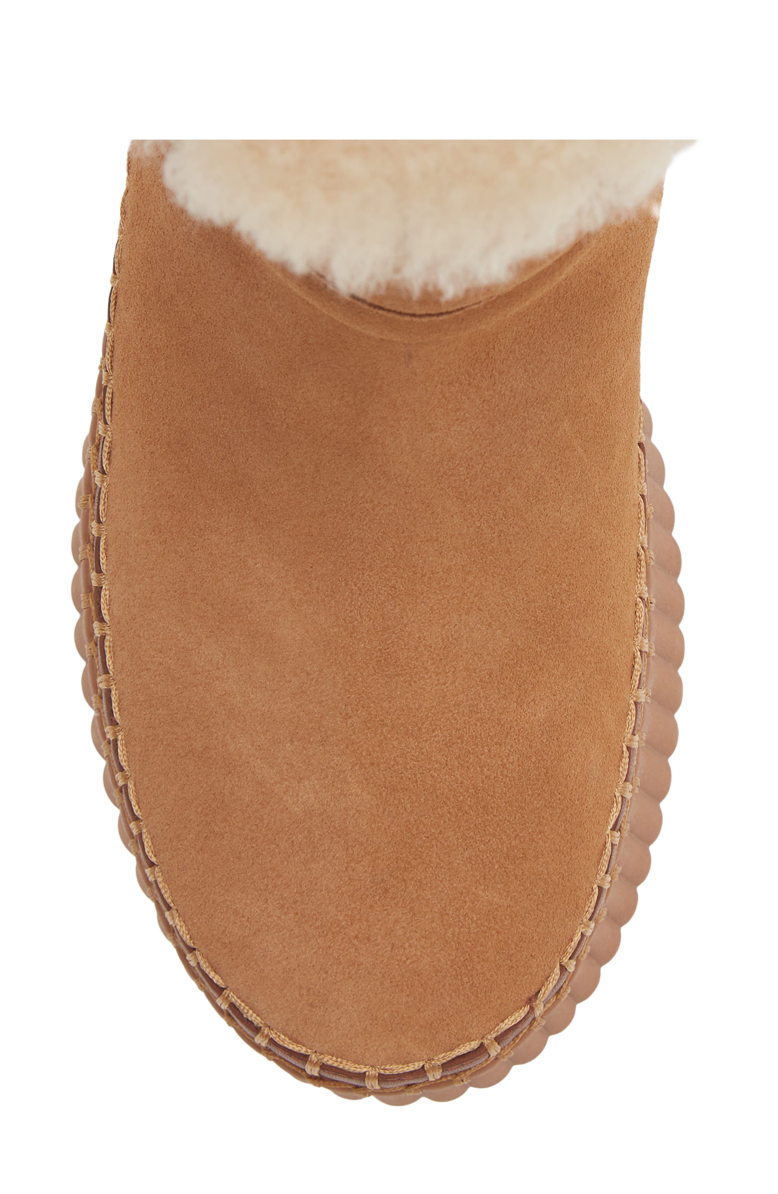 Nama Genuine Shearling Platform Ankle Boot, Alternate, color, POTTERY BROWN