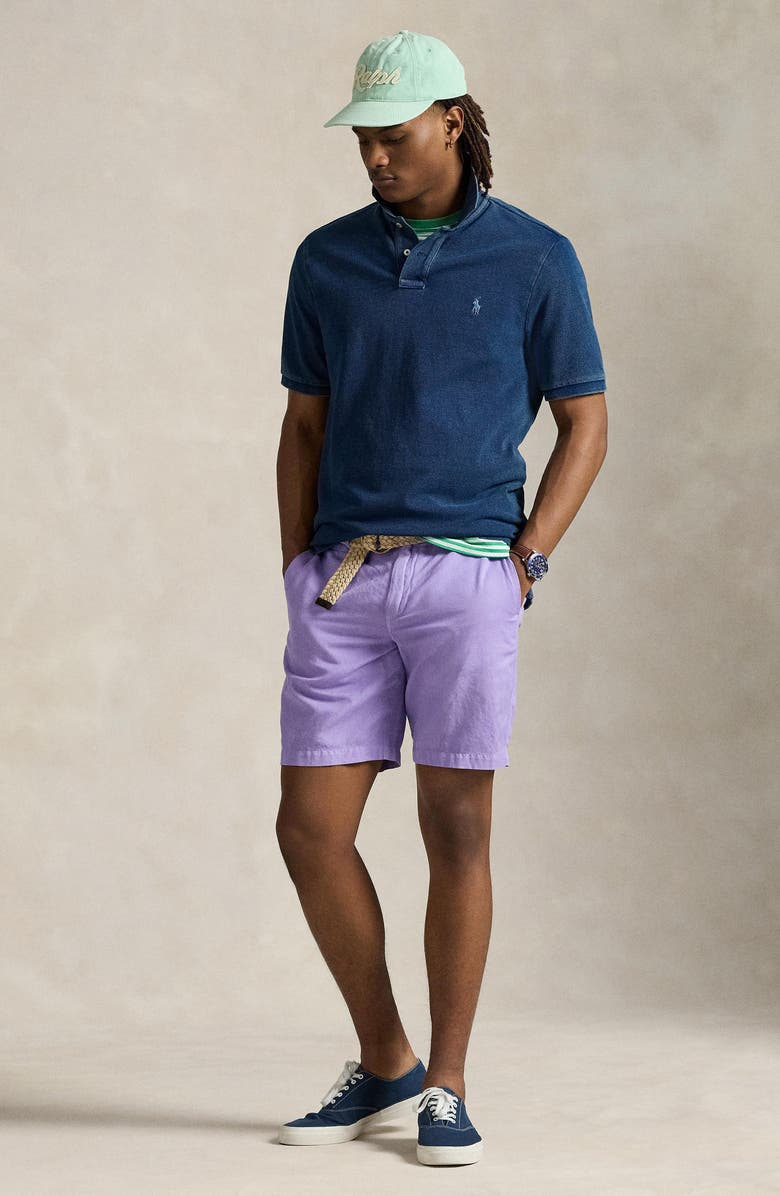 Polo Ralph Lauren Classic Fit Linen & Cotton Shorts, Alternate, color, 
