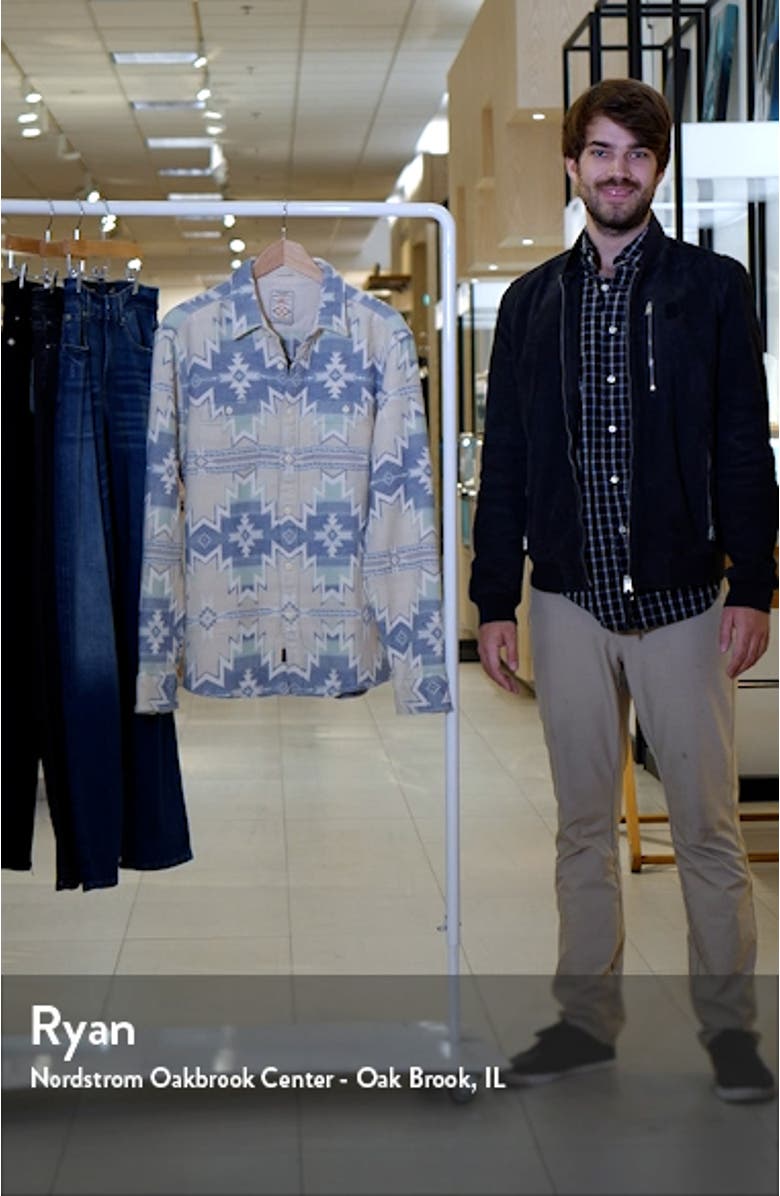 x Doug Good Feather Surf Flannel Organic Cotton Button-Up Overshirt, sales video thumbnail