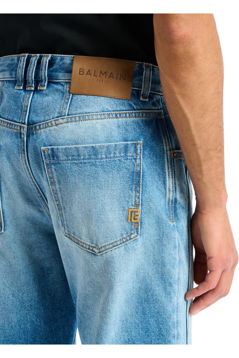 Straight-leg Blue denim jeans, Alternate, color, blue