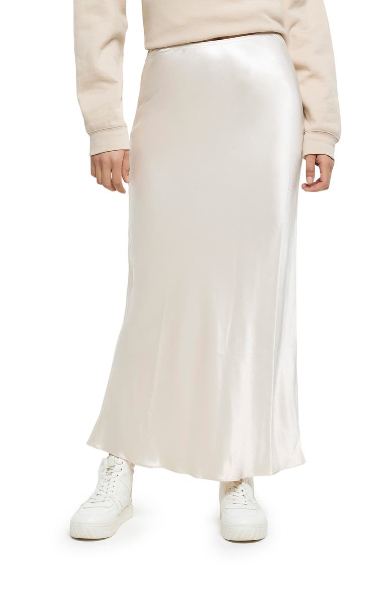 River Island Bias Cut Satin Maxi Skirt, Main, color,