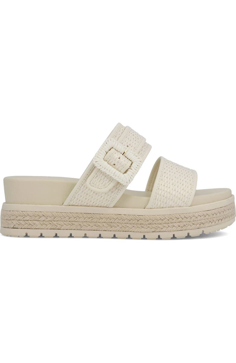 MIA Kylian Espadrille Platform Wedge Slide Sandal, Alternate, color, Bone