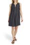 Isha Linen Denim Shift Dress