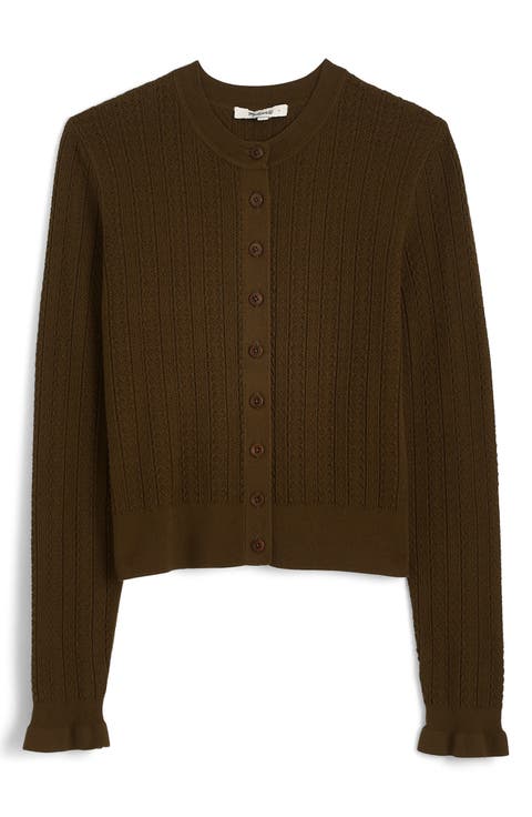 The Signature Open Knit Cardigan