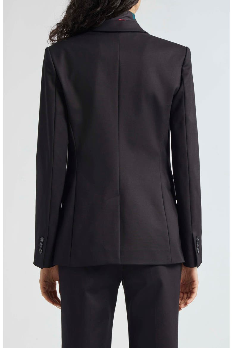 Cotton Couture One-Button Blazer, Alternate, color, SOLID BLACK