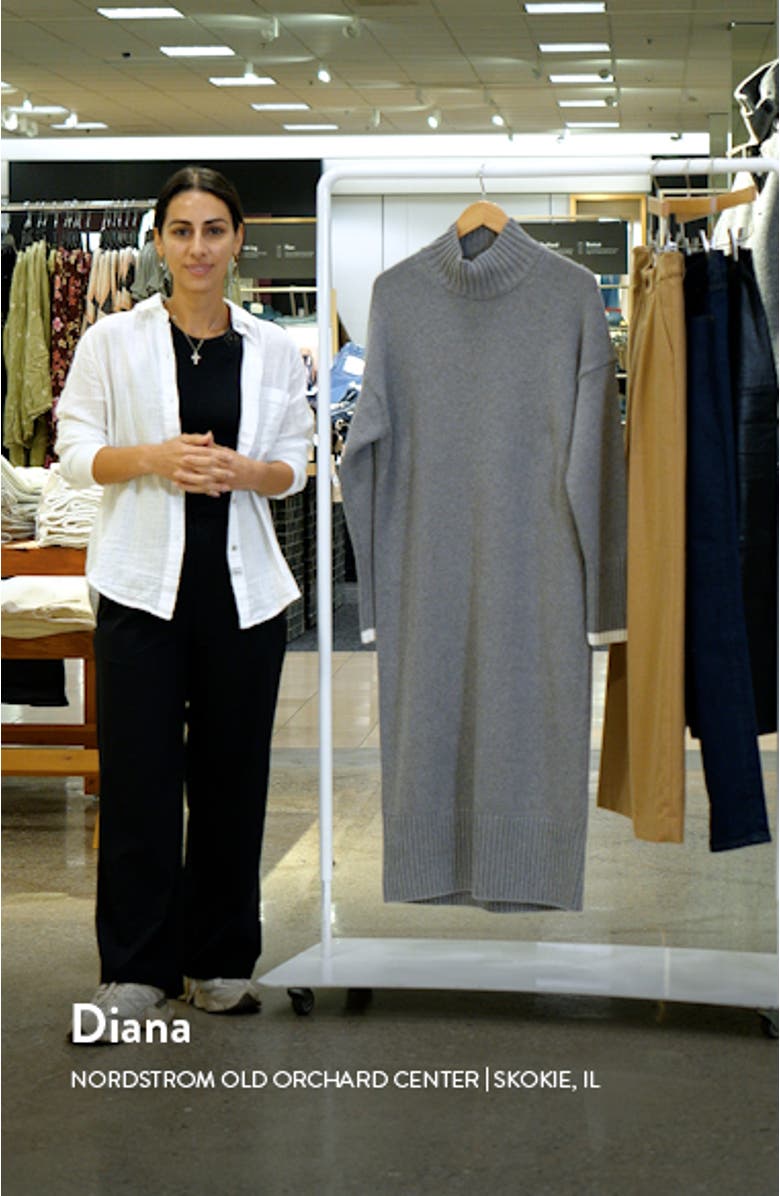 Winona Turtleneck Midi Sweater Dress, sales video thumbnail