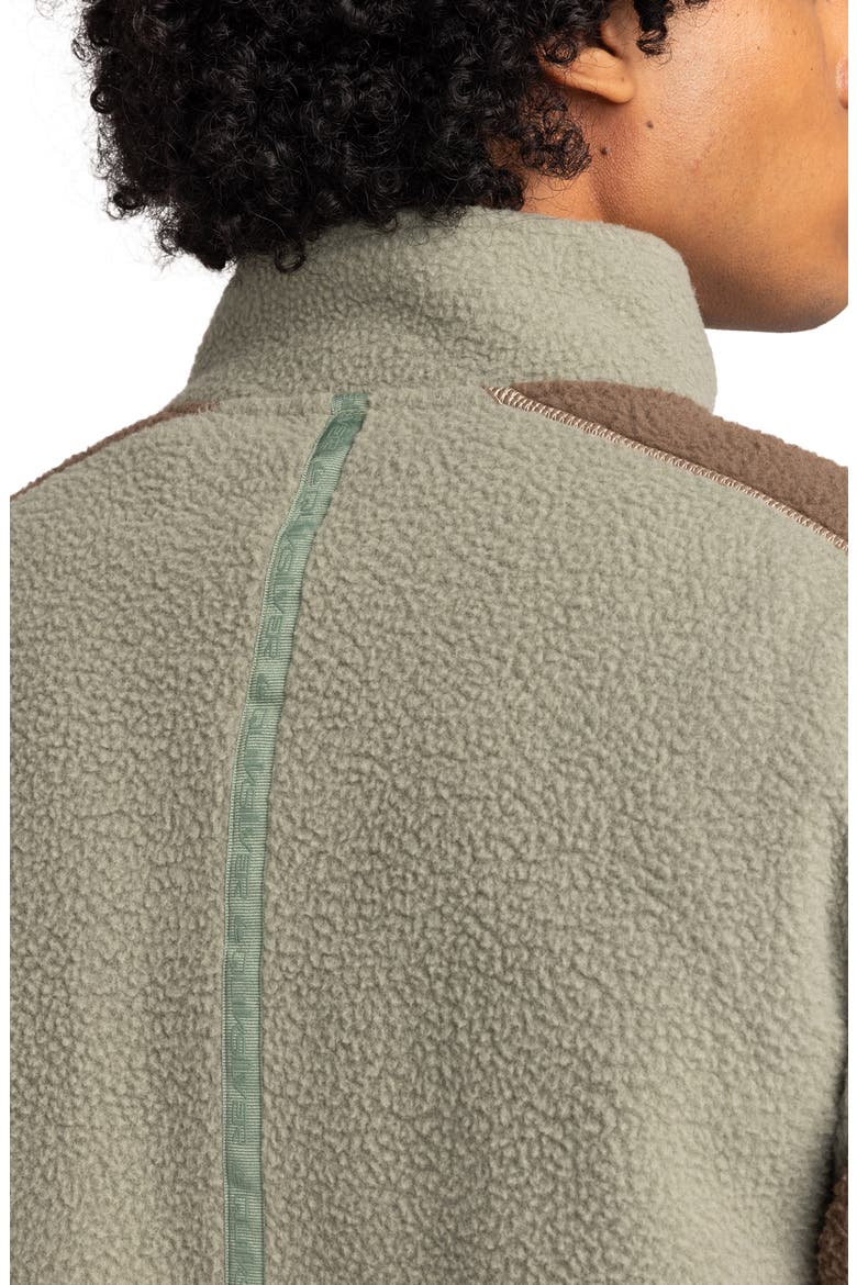 Clean Coast Recycled Polyester Fleece Half Zip Pullover, Alternate, color, SEA SPRAY