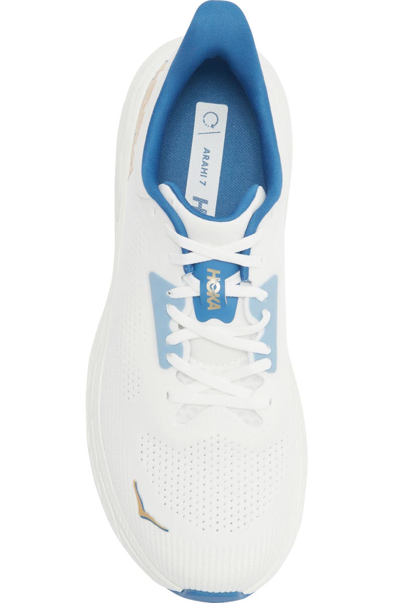 HOKA Arahi 7 Running Shoe, Alternate, color, Frost / Gold