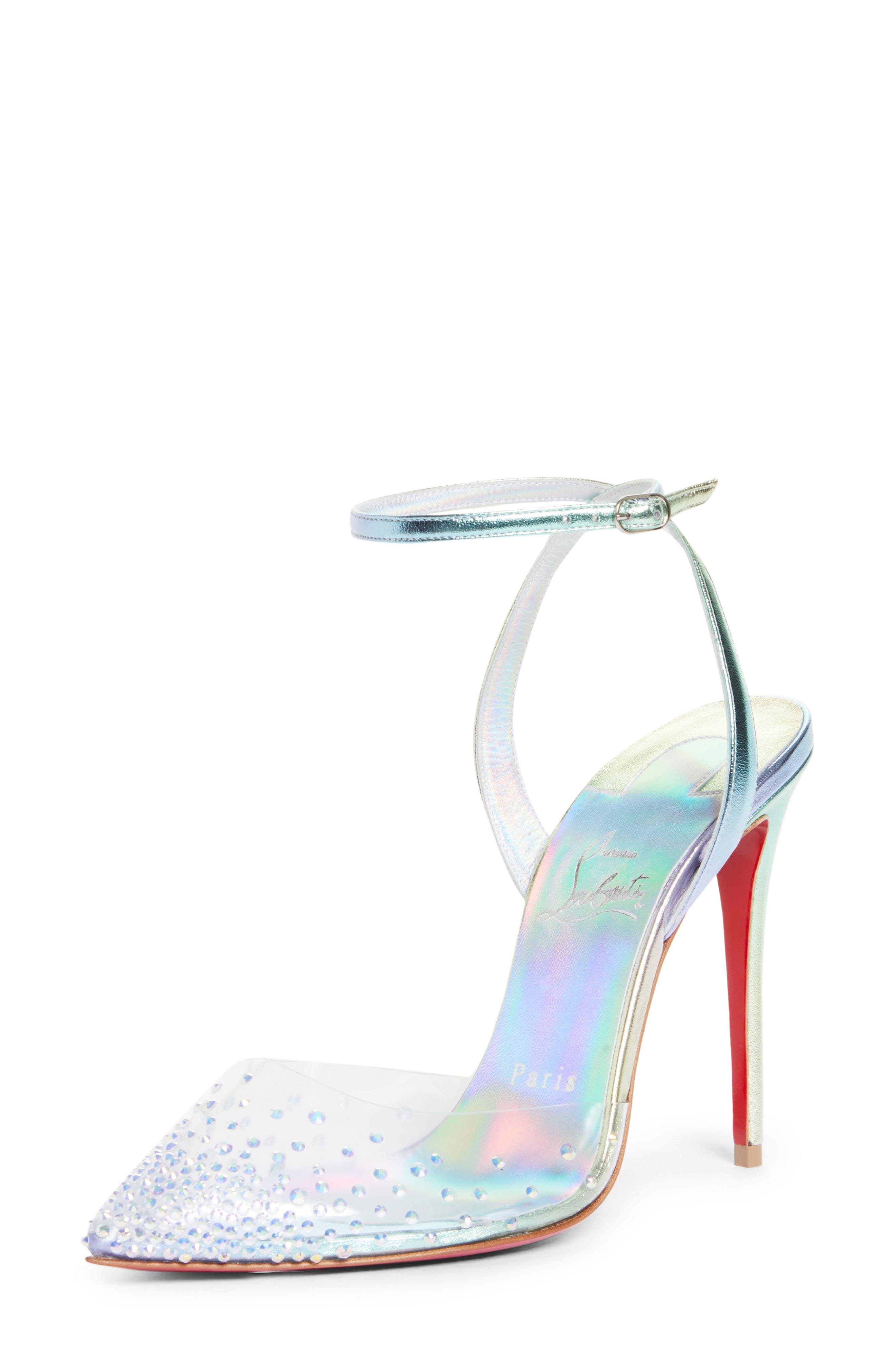 Spikaqueen Pointed Toe Pump, Main, color, CLEAR
