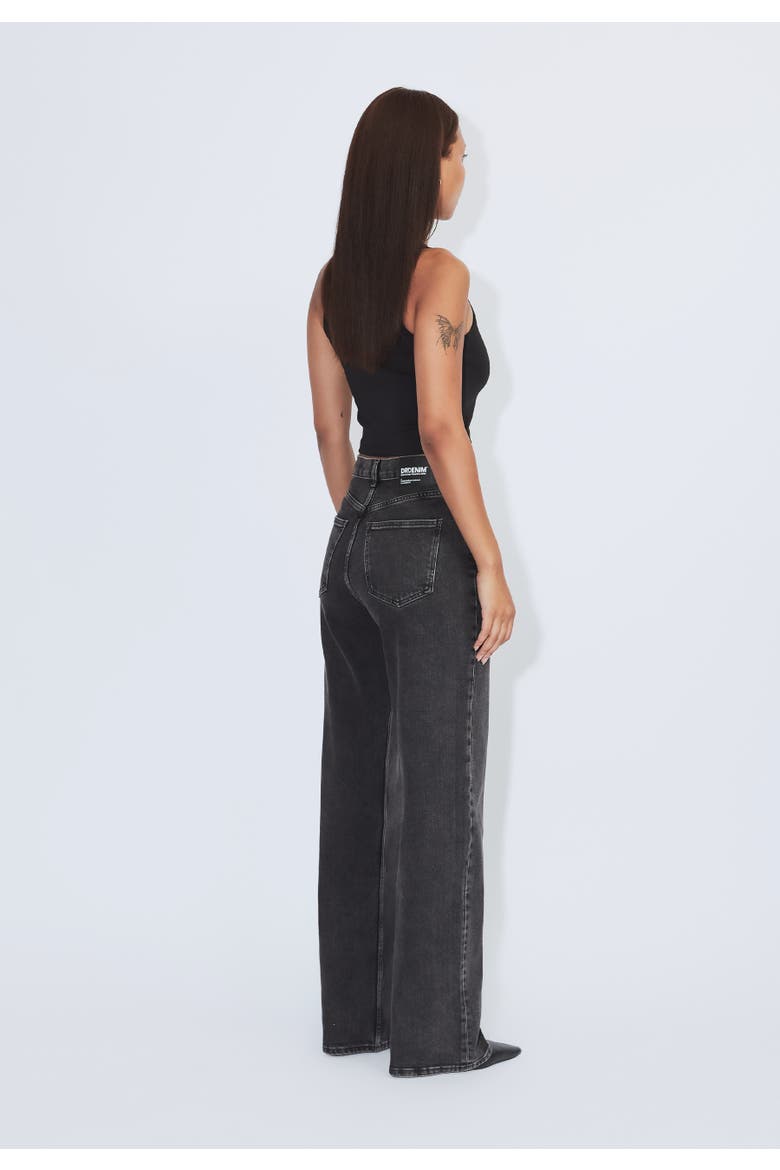 Echo High Straight Jeans, Alternate, color, Tar Retro Black