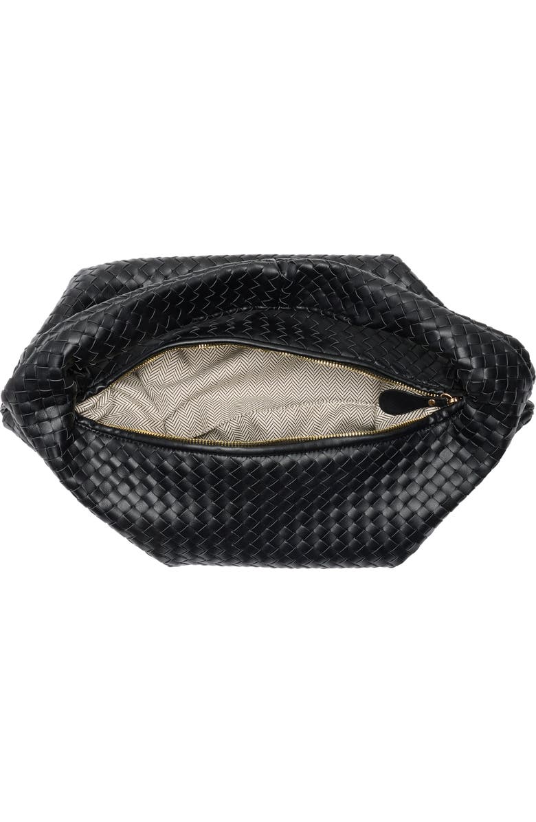 URBAN EXPRESSIONS HANDBAGS Woven Hobo Shoulder Bag, Alternate, color, Black