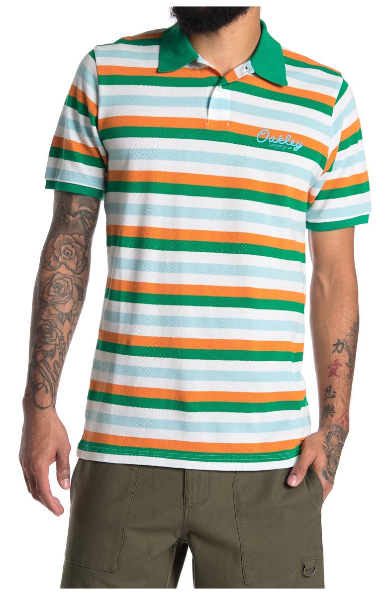 Oakley Striped Piquet TNP Golf Polo, Main, color, 