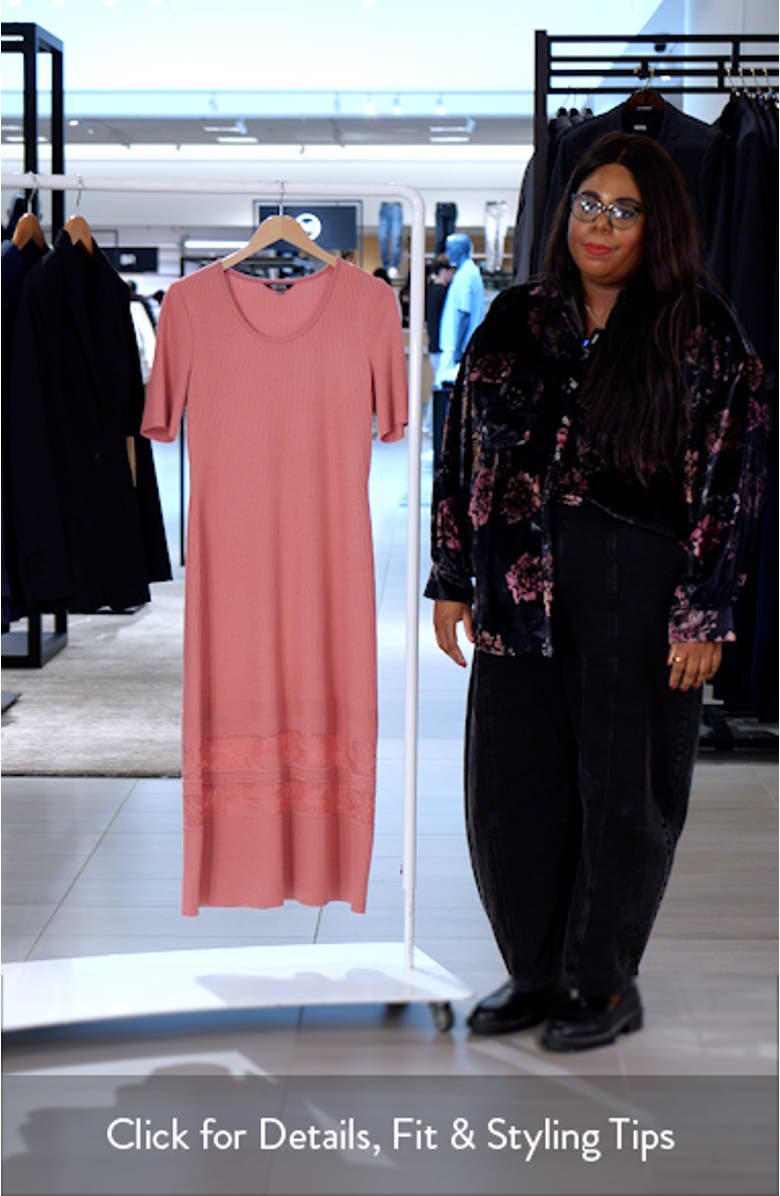 Mixed Stitch Sweater Dress, sales video thumbnail