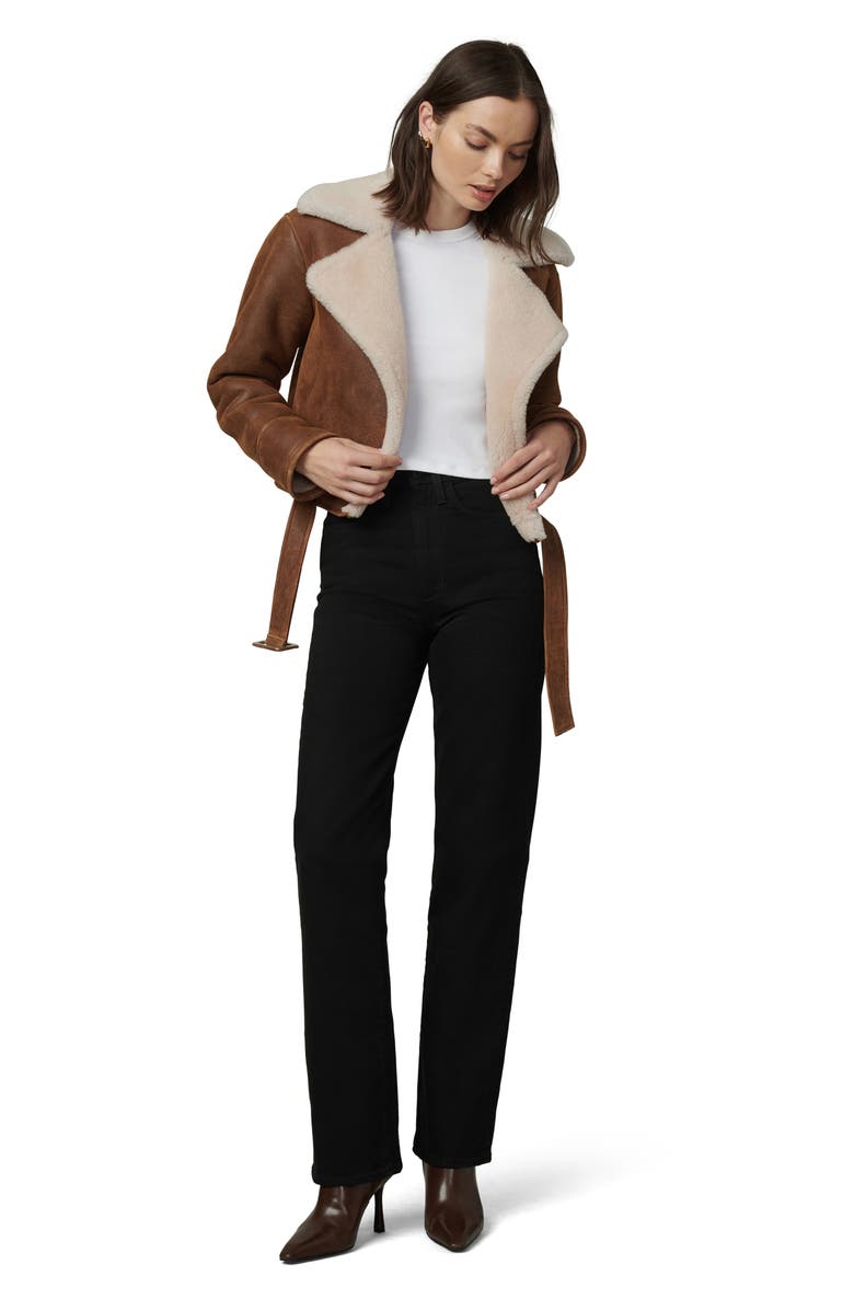 Joe's The Margot High Waist Straight Leg Jeans, Alternate, color, Black