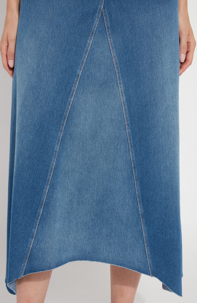 Lysse Camille Denim Midi Skirt, Alternate, color,