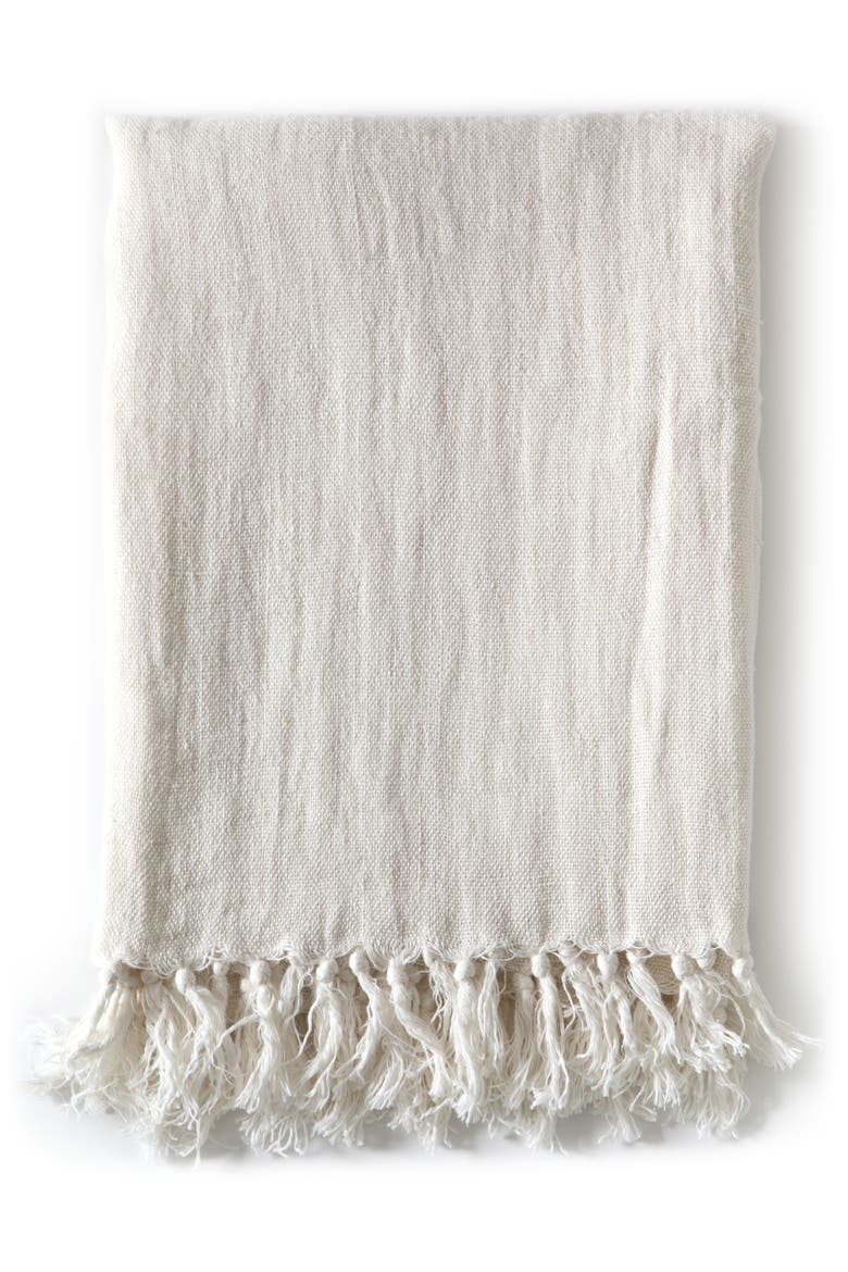 Montauk Throw Blanket, Main, color, CREAM