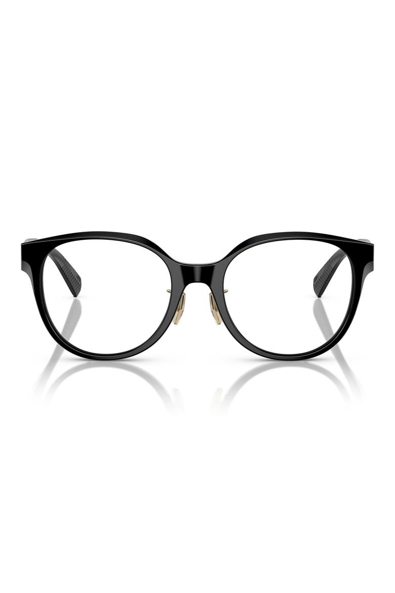 52mm Round Optical Glasses, Main, color, BLACK