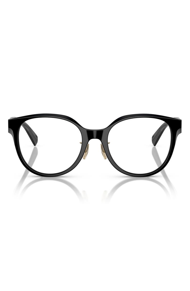 Tiffany & Co. 52mm Round Optical Glasses, Main, color, Black