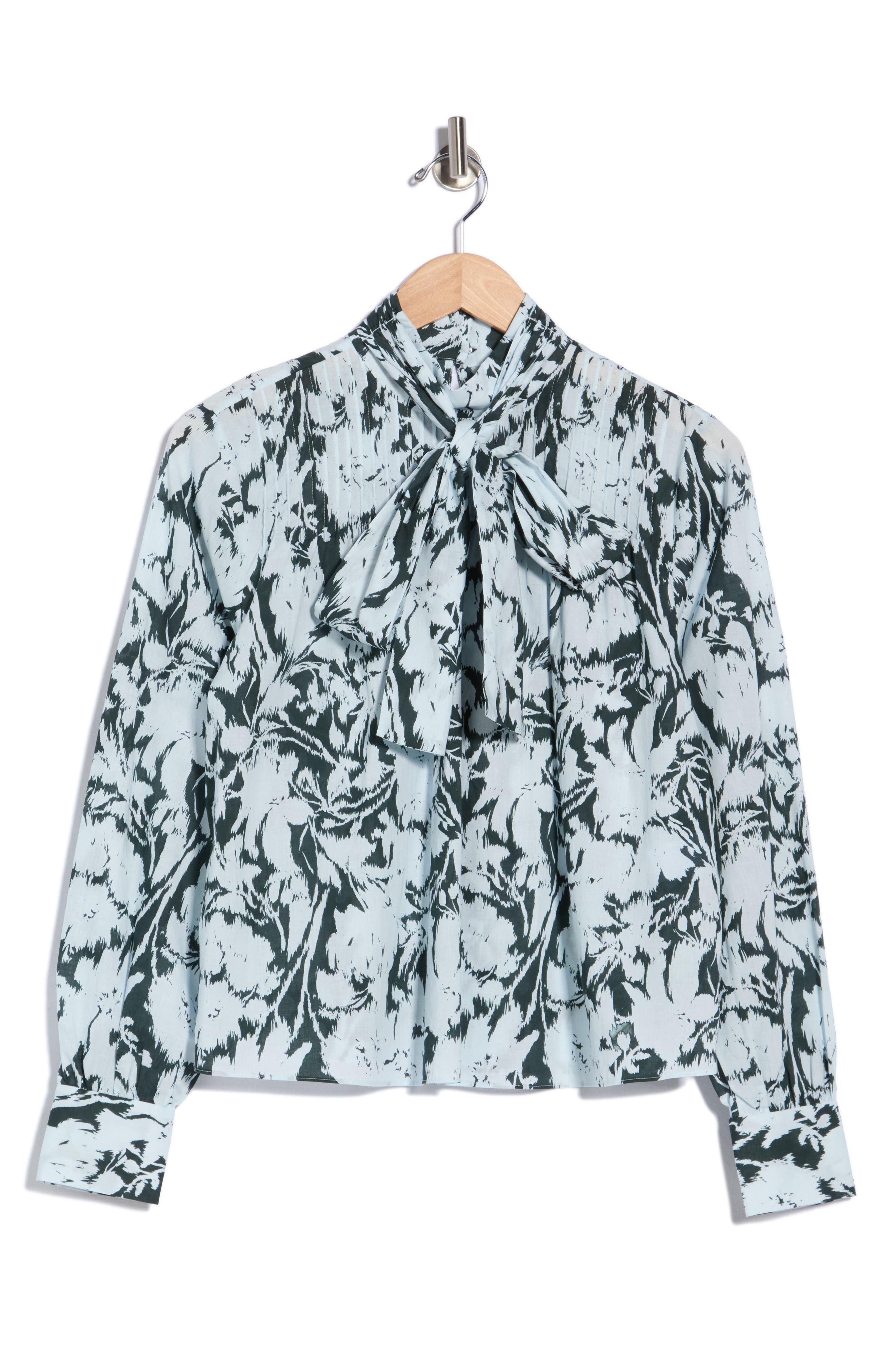 Valentine Tie Neck Cotton Shirt