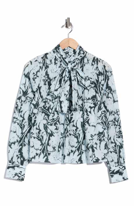 Valentine Tie Neck Cotton Shirt